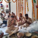 जब खाकी ने निभाई परंपरा, शस्त्रों से लेकर वाहनों तक हुई विश्वकर्मा पूजा