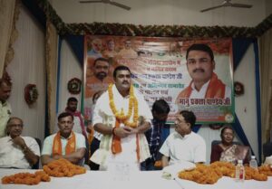 गौसेवा आयोग के नामित सदस्य भानु प्रकाश पाण्डेय का मऊ में हुआ भव्य स्वागत